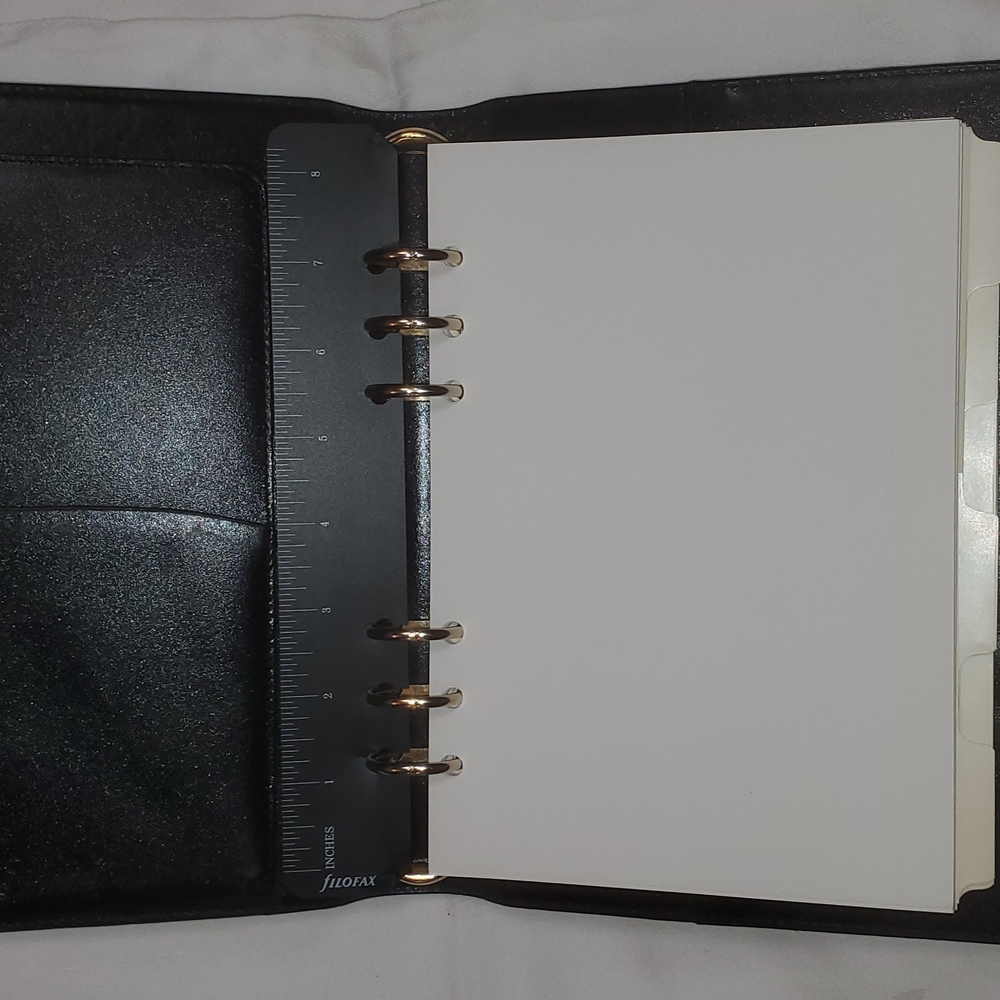 Montblanc Elegant Black Leather Filofax.